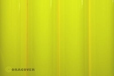 Oracover Bügelfolie fluoreszierend gelb 1m